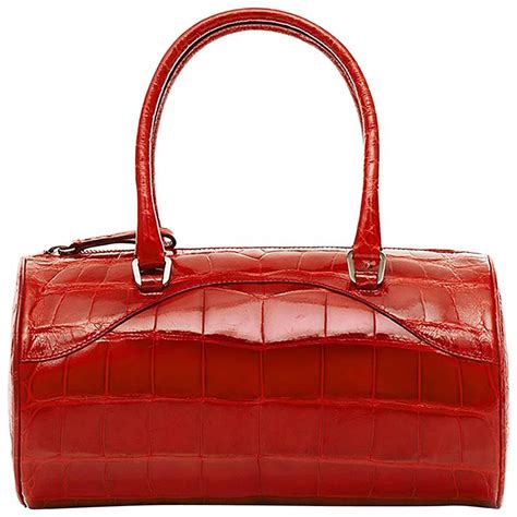 prada vintage red bag|authentic used Prada handbags.